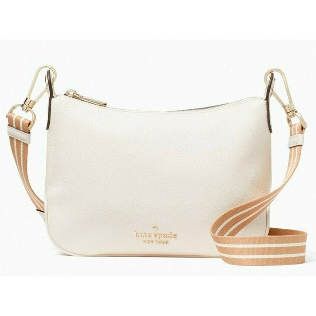 G Kate Spade Rosie Crossbody Ivory Leather Bag Wkr00630 Parchment Nwt $349retail